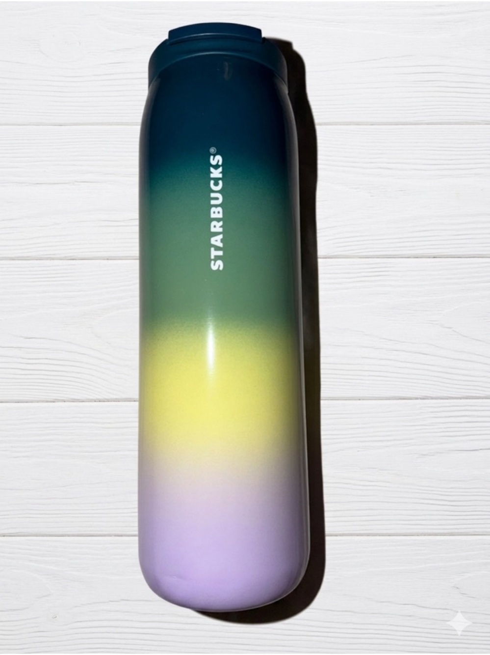 Starbucks Winter ‘23 Gradient Ombre Stainless Steel Tumbler 16oz NWT Teal Purple